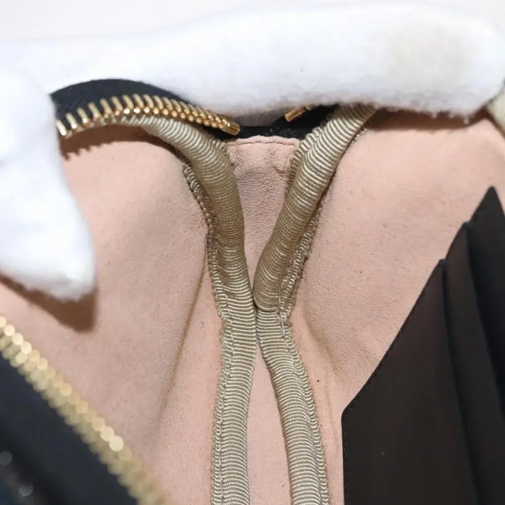 Gucci Suede Web Enamel Waist Bag Navy